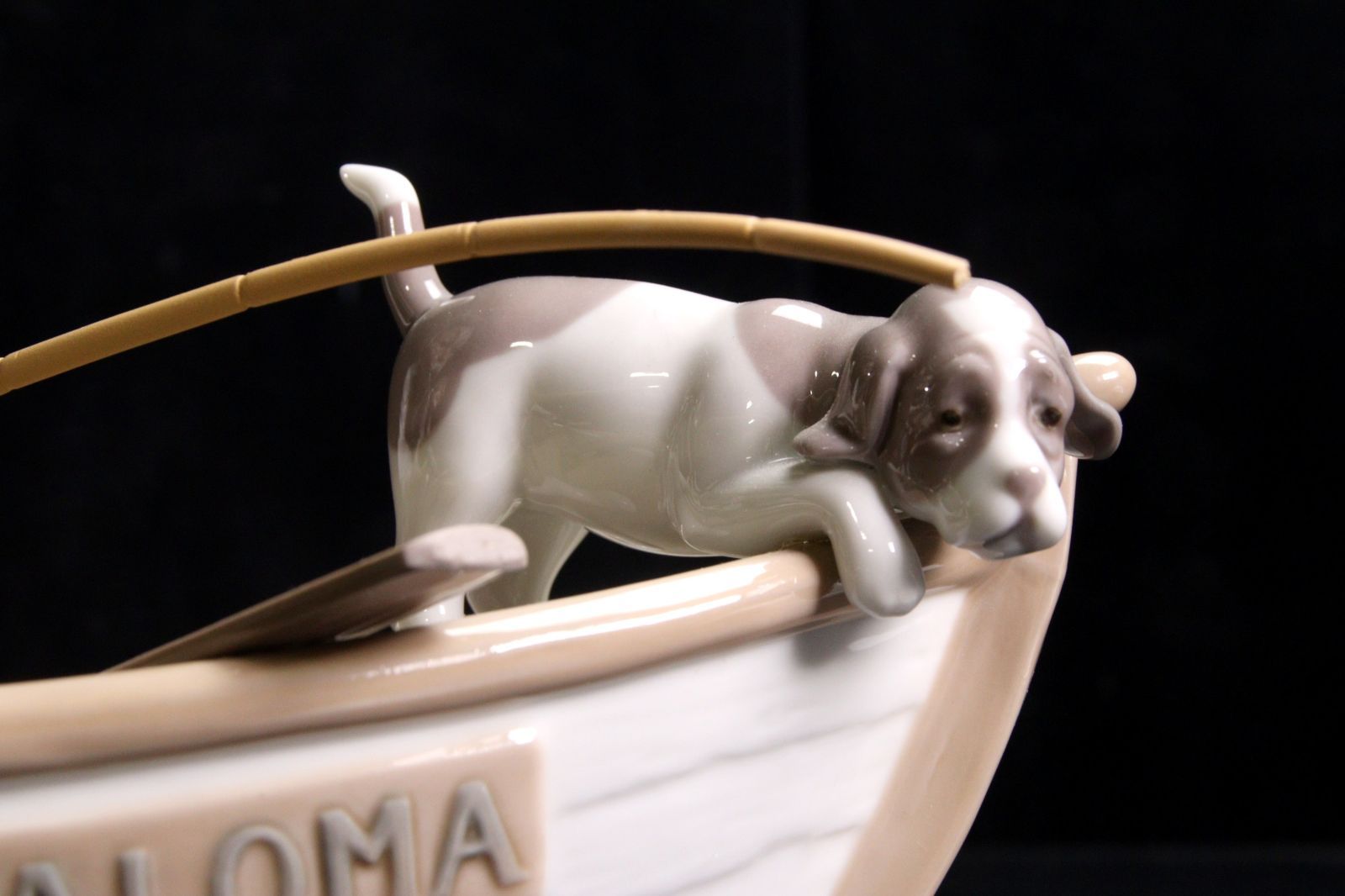 LLADRO リヤドロ 「おじいちゃんと魚釣り」 39cm アンティーク