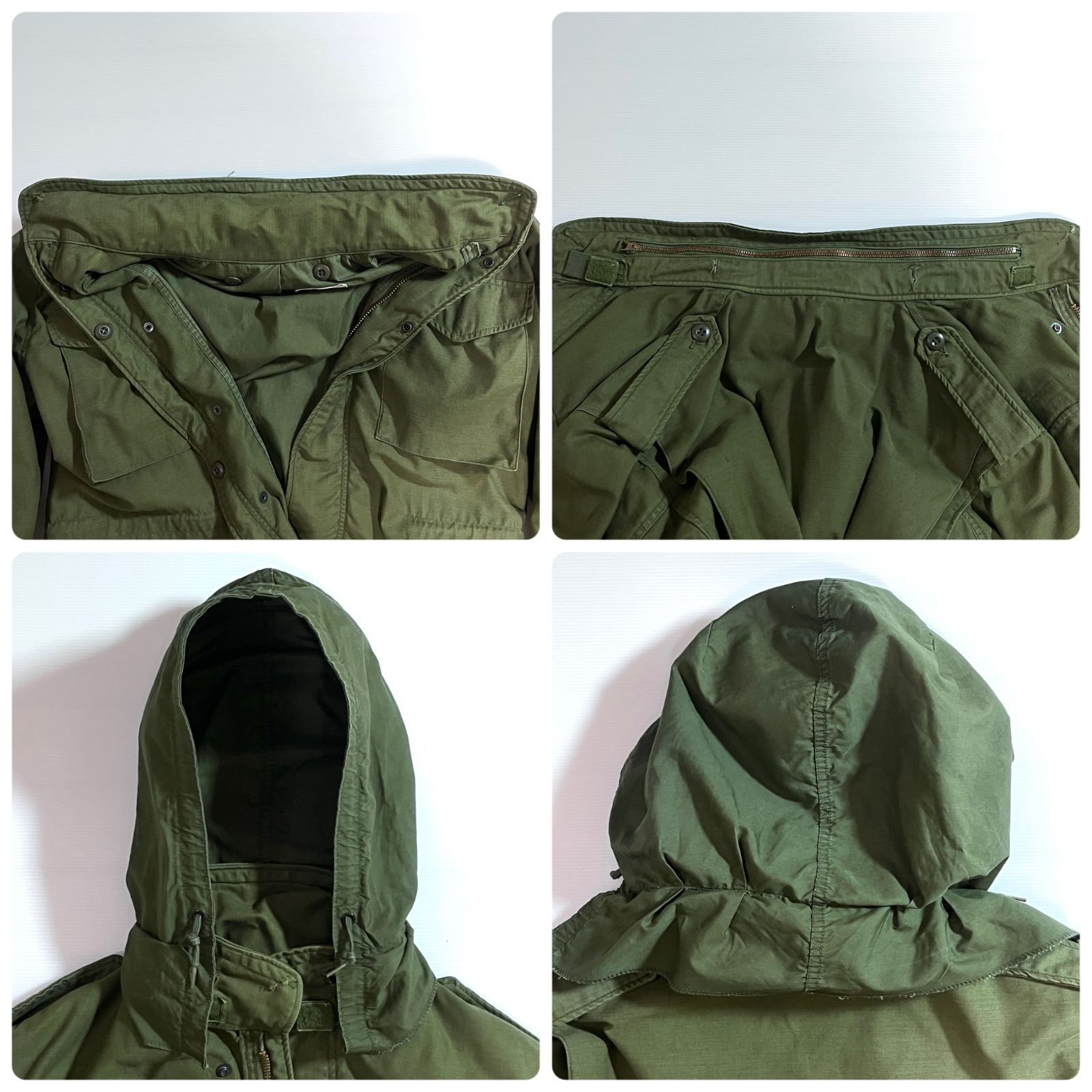 70s U.S.ARMY 米軍 実物 3rdモデル MEDIUM REGULAR 無地 OG オリーブ 