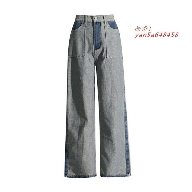 デニム ワイド パンツ ジーンズ 韓国 ファッション レディース yan5a648458
