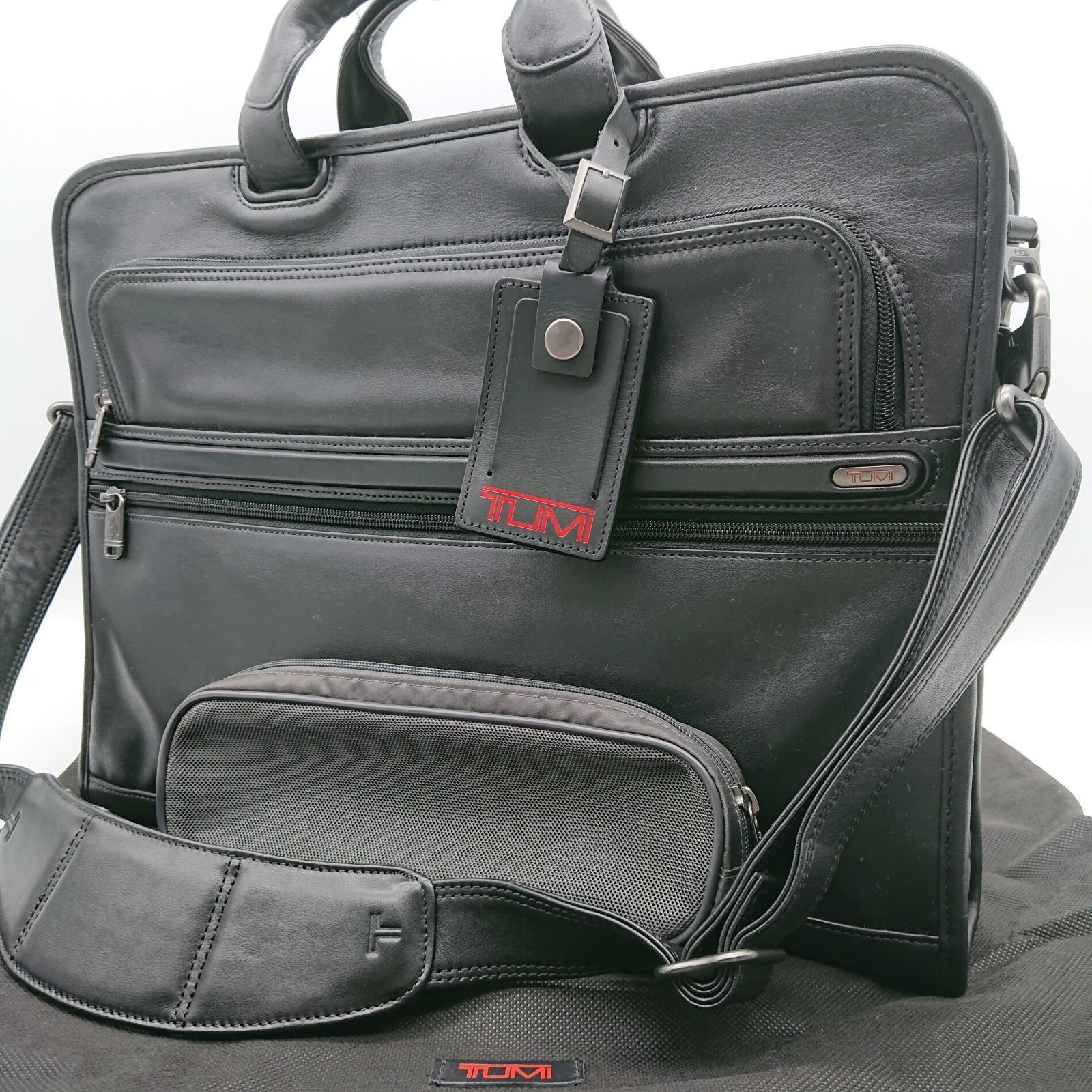 TUMI ビジネスバッグ 2way 96111D4 アルファスリムラージスクリーン ブラック レザー