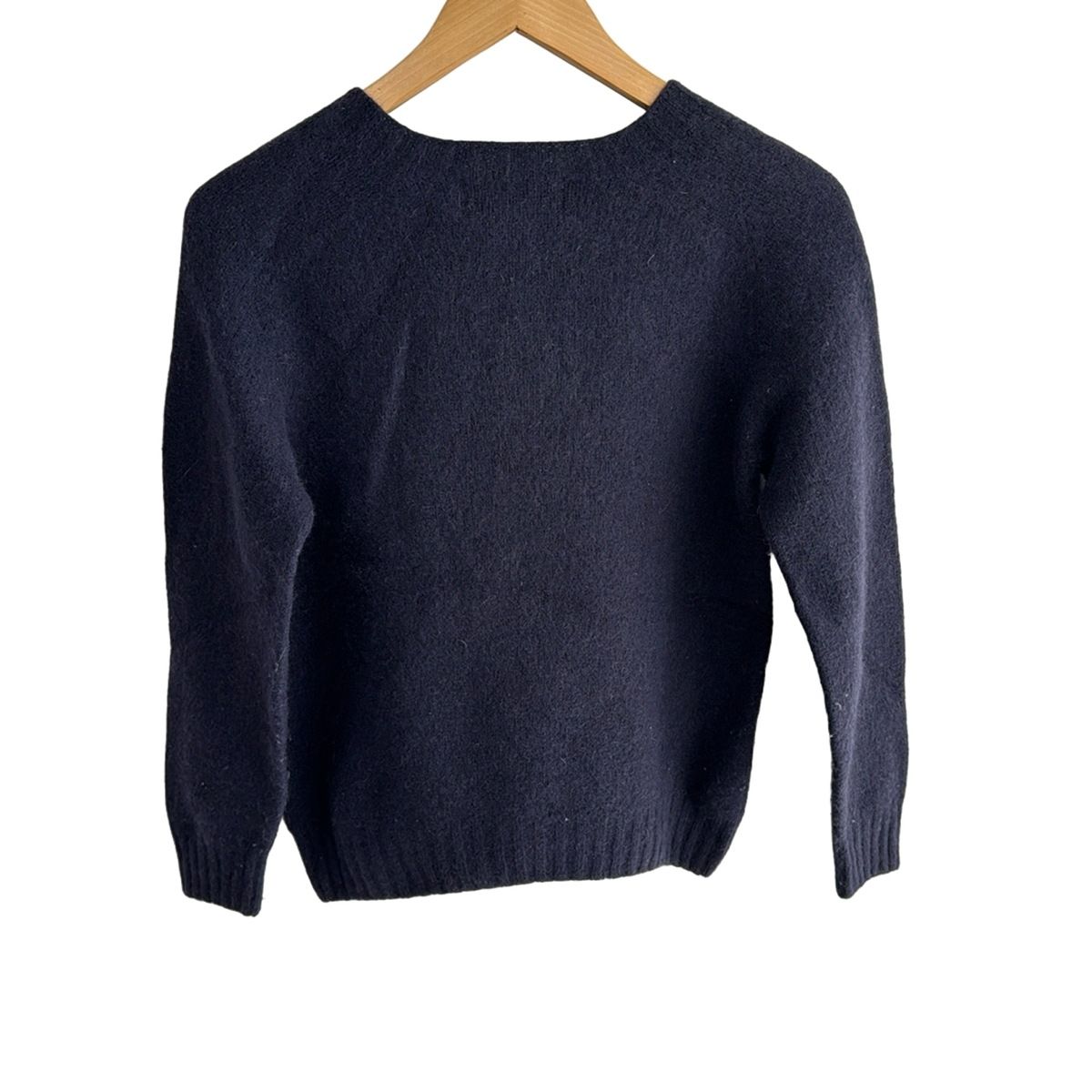 Harley of SCOTLAND ハーレーオブスコットランド 長袖セーター サイズ38 M レディース - ダークネイビー クルーネック