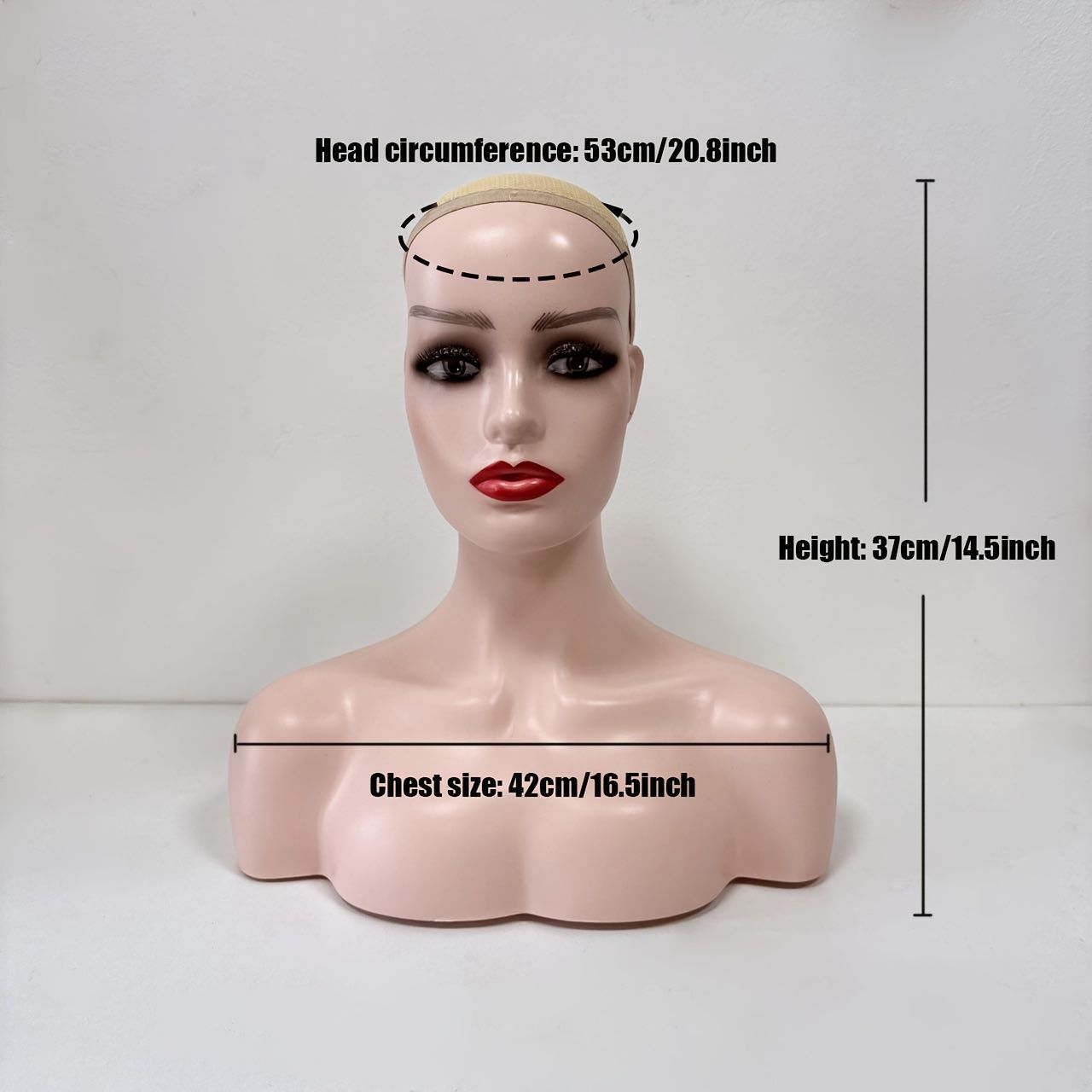 yotijay] メタルマネキンヘッドプロップディスプレイ実用的な中空の頑丈な帽子メガネディスプレイスタンドサロンディスプレイ帽子 Ａｌｍｅｎｃｌａ]  かつらヘッドマネキン帽子ホルダーディスプレイスタイリング耐久性のあるモデルヘッド帽子ディスプレイラックヘアバン ... マネキンヘッド 帽子ディスプレイホルダー 高さ調整可能 収納ラック付き PVC製 ブラック ファッション店舗向け (マットブルー)