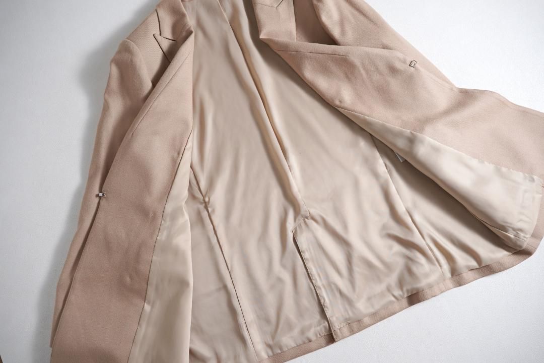 339t*美品 大きいサイズ レリアン ウール ダブルブレストジャケット 