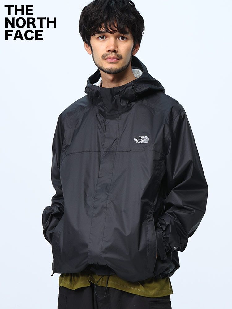 THE NORTH FACE (ザ ノースフェイス) 背裏メッシュ フルジップ ナイロンジャケット ANTORA JACKET DRYVENT NF0A7QEY ブラック