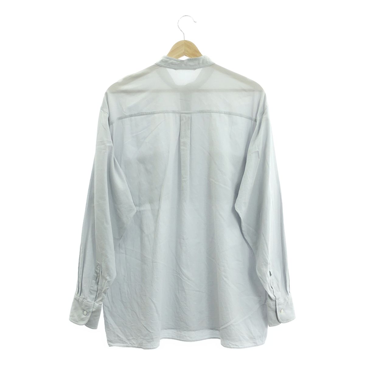 オーラリー SHUTTLE ETTE CLOTH P/O SHIRTS AURALEE -Shuttle Georgette Cloth Shirts- | twelve blog