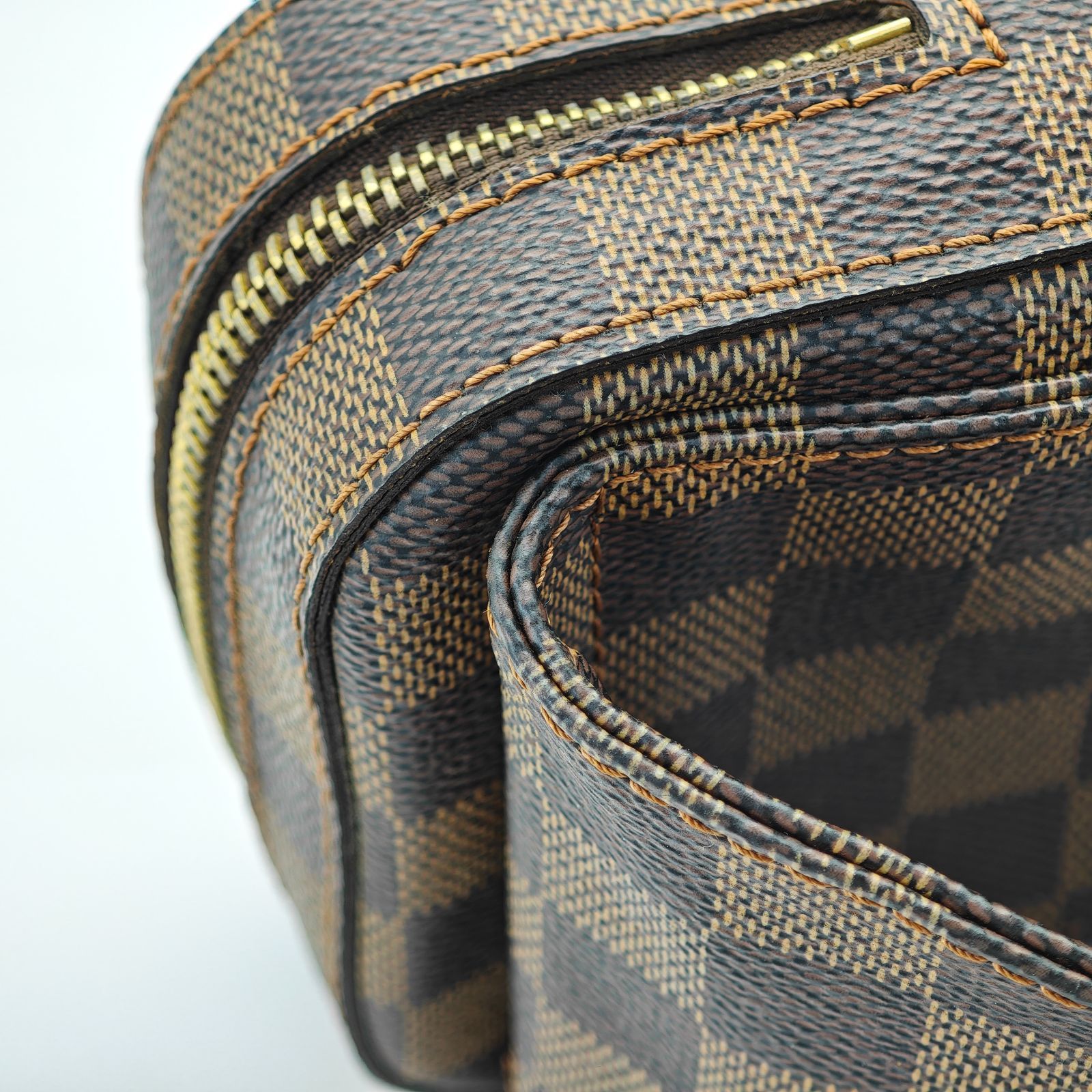 LOUIS VUITTON◇ジェロニモス_ダミエ・エベヌ_BRW/PVC/ブラウン/総柄