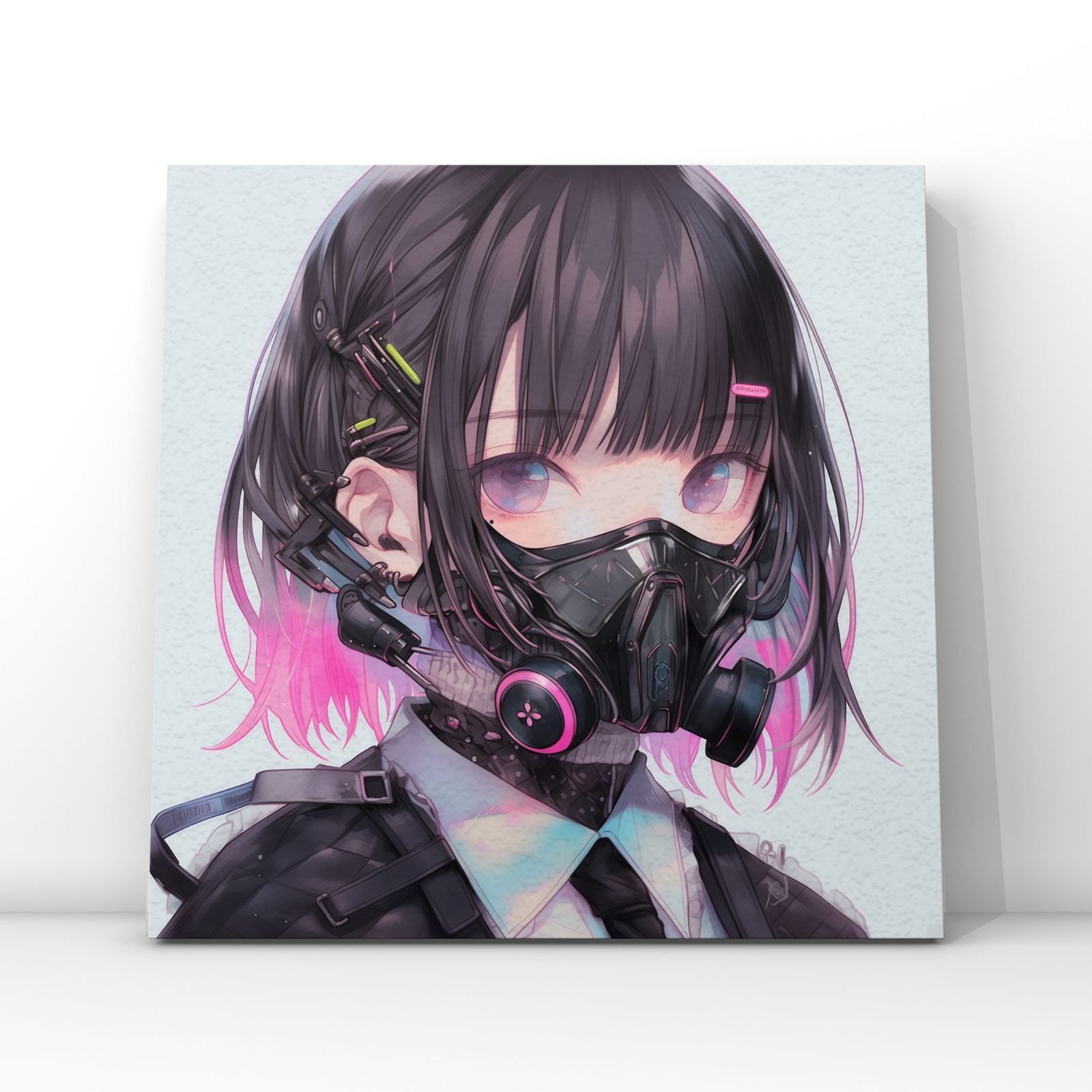 デジタルアート サイバーパンク マスク カラフル 03 「cyberpunk mask 