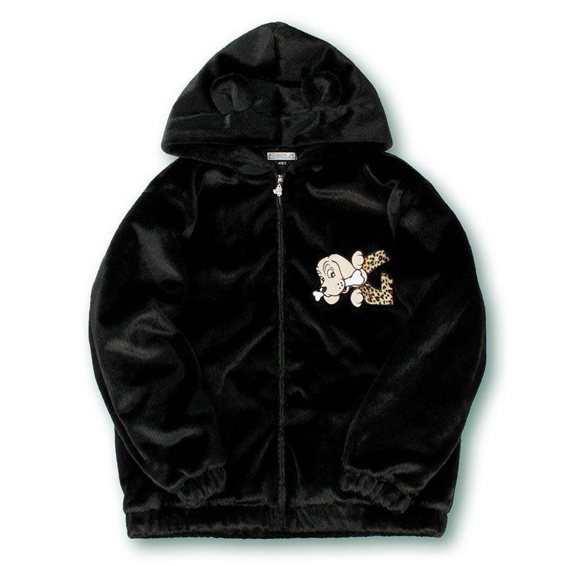 ガルフィー GALFY あざといファーブルゾン 134060 黒 ブルー ヒョウ柄