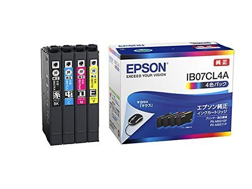 S*i様 エプソン 純正 インク IB07 4色パック×2セット(計8本) マウ 特価セール】IB07CL4A 4色パック インクカートリッジ 純正 標準インク