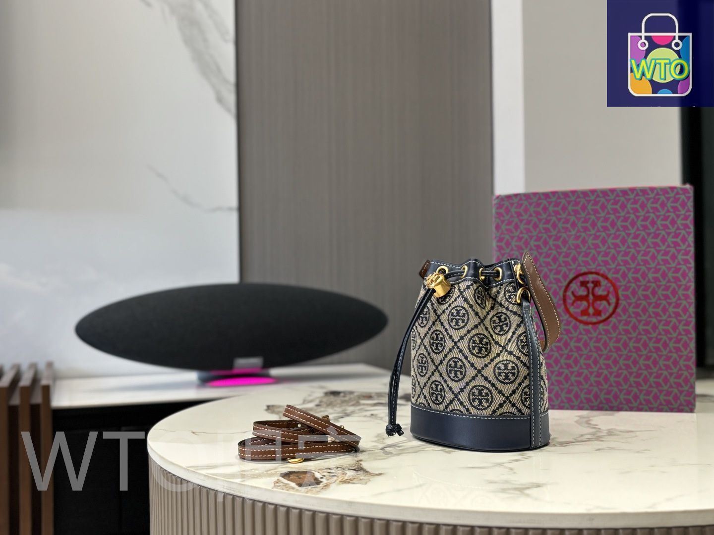 トリーバーチ未使用タグ付き、難あり。定価63800円 今日特価】Tory Burch トリー バーチ ミニ バケットバッグ 高級