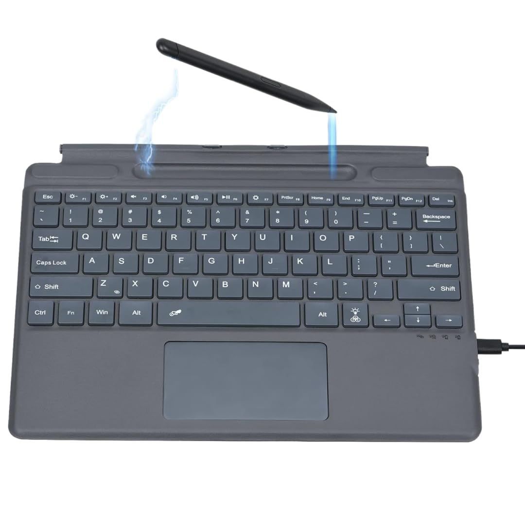 Xキーボード ペンホルダー付き タッチパッド搭載 8|Pro Bluetooth US英語配列 キーボード 超薄型 9|Pro 充電式 薄型 スリム Pro11|Pro10|Pro ワイヤレス サーフェス プロ 11 Surface 10 9 8 磁気吸