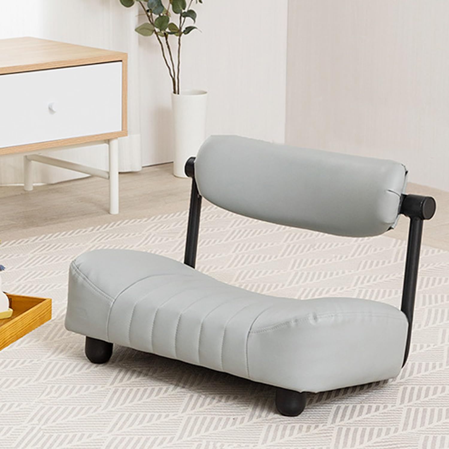 人気商品 ノセルチェア 座椅子 ゆったりワイド ドウシシャ 回転背もたれに背中をのせるから長時間座っても疲れにくい 腰が痛くならない 姿勢が良くなる椅子 キャスパーチェア 姿勢矯正 骨盤矯正 腰痛対策 ローチェア 高齢者 RE-LW LGY