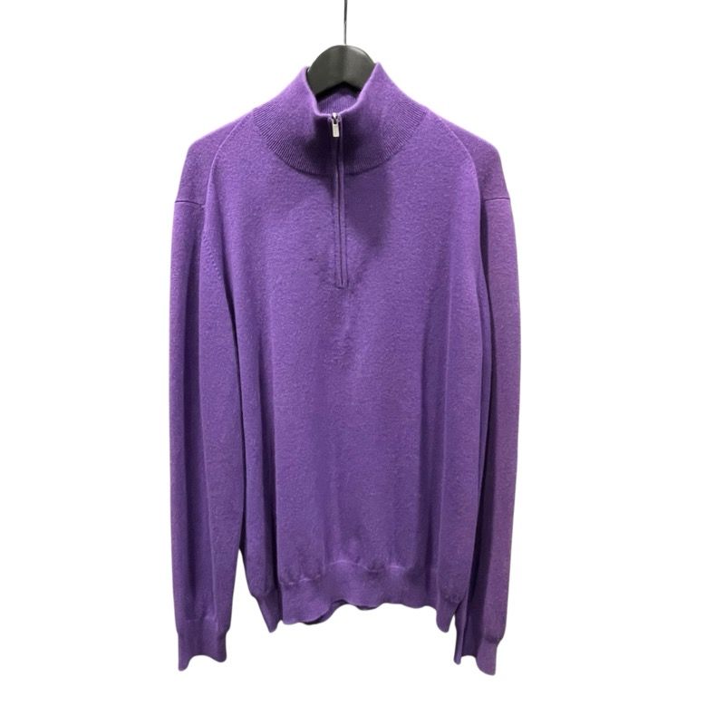 HERMES エルメス カシミヤ ハーフ ジップ ニット セーター HERMES エルメス カシミヤ ハーフジップ ニット セーター プル