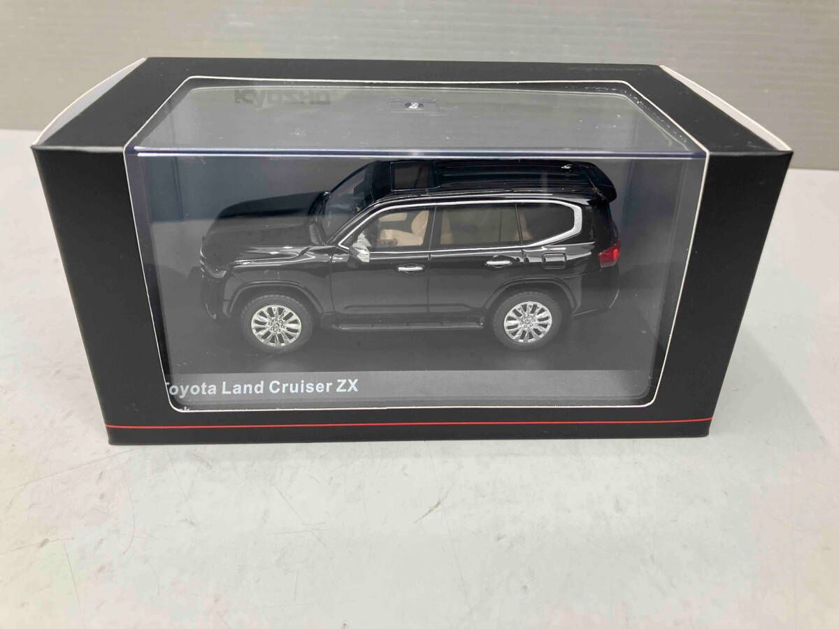 傷あり 2台 KYOSHO 1/43 トヨタ ランドクルーザー ZX ブラック 京商 TOYOTA