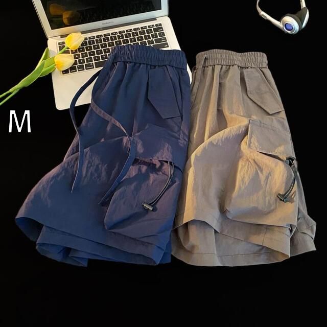 [M]メンズ ファッション 服 男性用 オシャレ シンプル 大人 かっこいい 大きいサイズ ストリート 紳士服 スポーツ ズボン 夏 アウターウェア 通気性 速乾 アメリカン レトロ ワイド レッグ カ