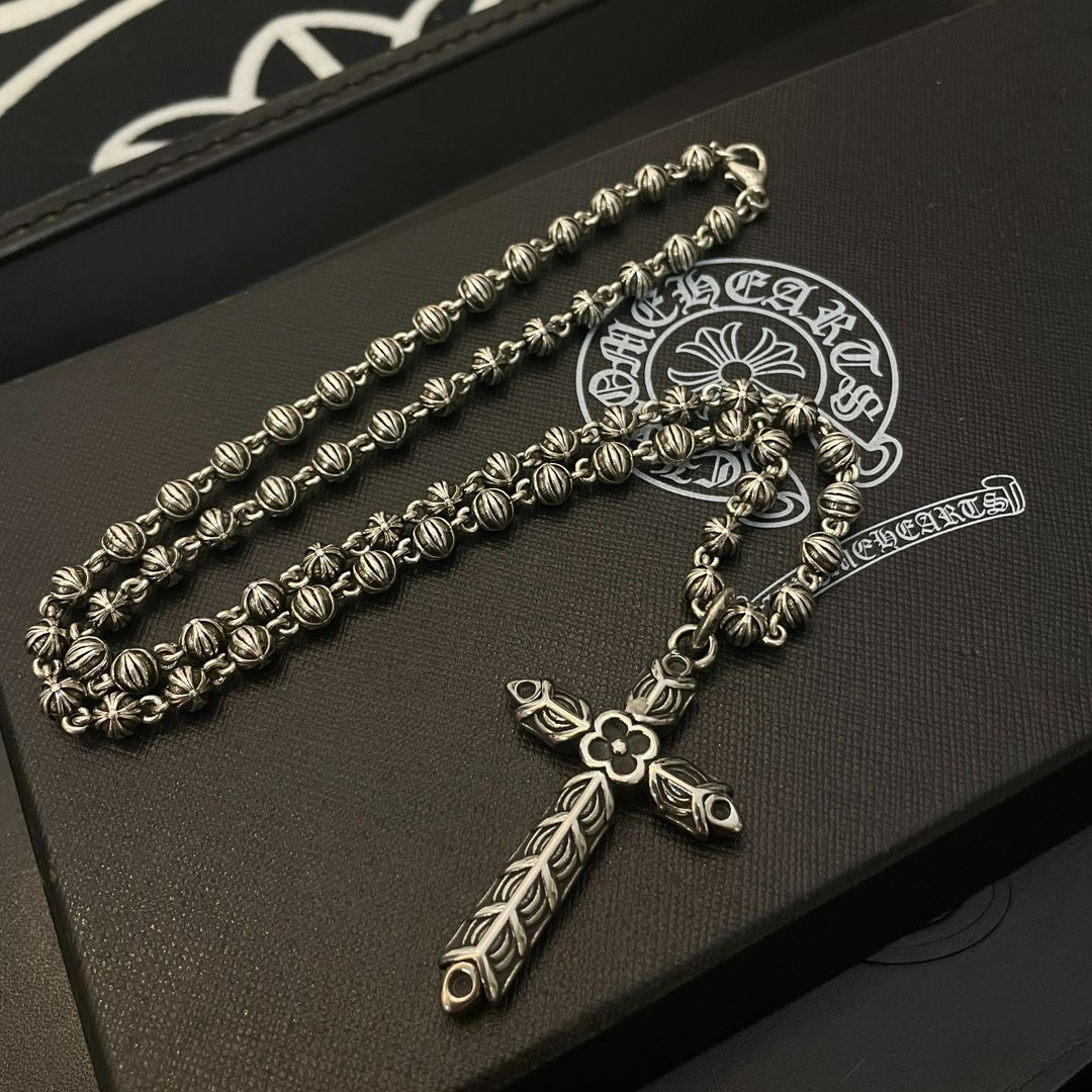 Chrome Hearts（クロムハーツ）シルバー　ネックレス　十字架