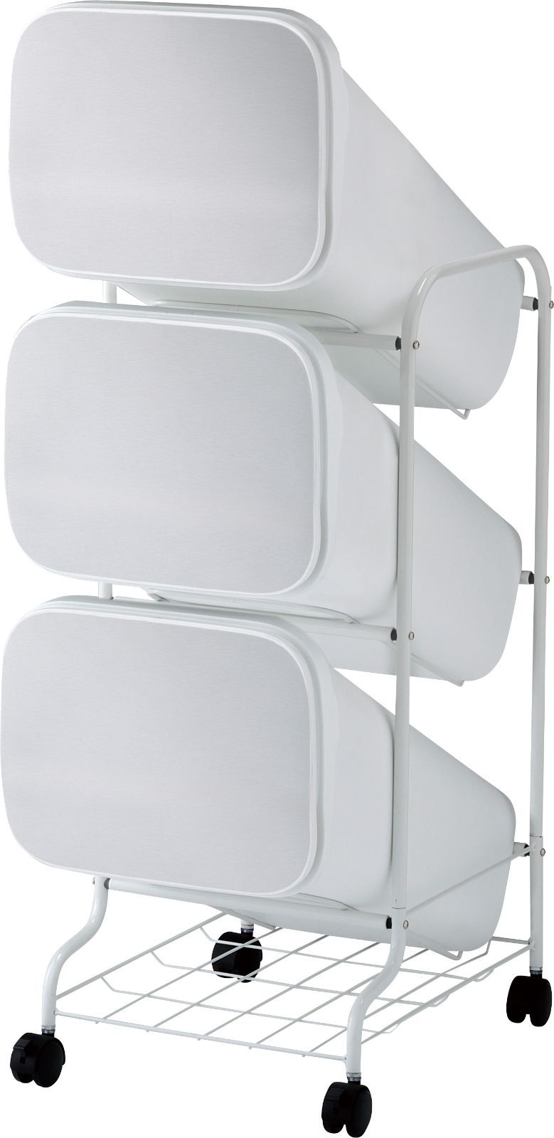 スタンドダストボックス３P 多段分別ゴミ箱