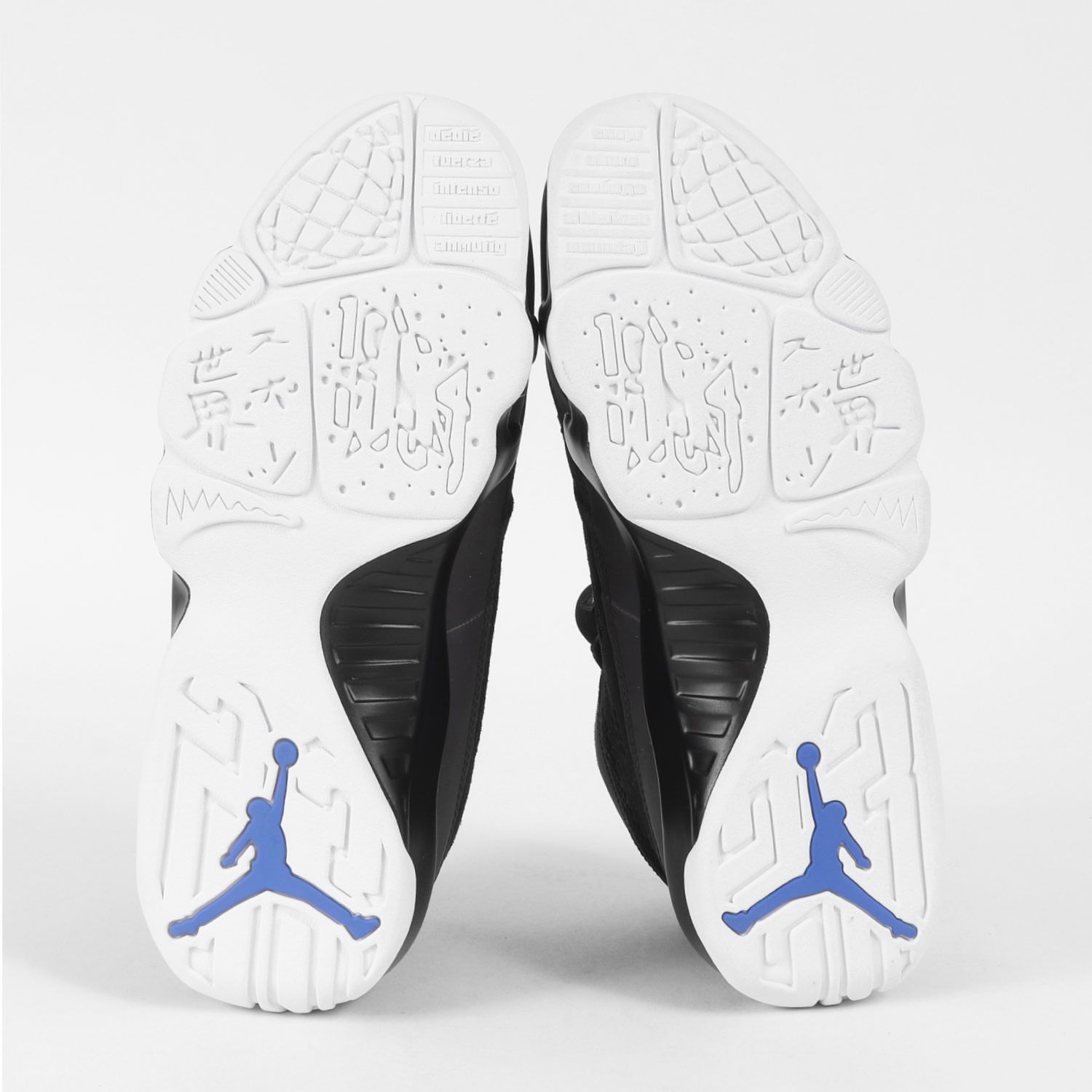 Air Jordan 9 ブラック/ホワイト シューズ JORDAN BRAND AIR JORDAN 9 RETRO WHITE/UNIVERSITY BLUE-BLACK