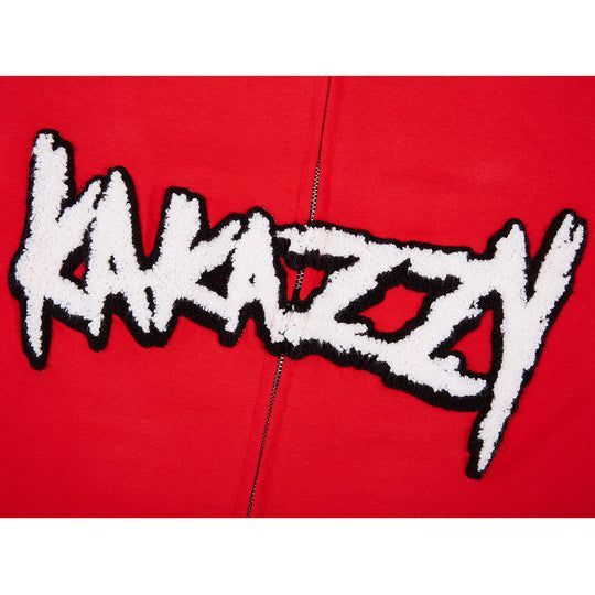 KaKazzy】ソニック レッド フルジップ パーカー 男女着用可 ユニ