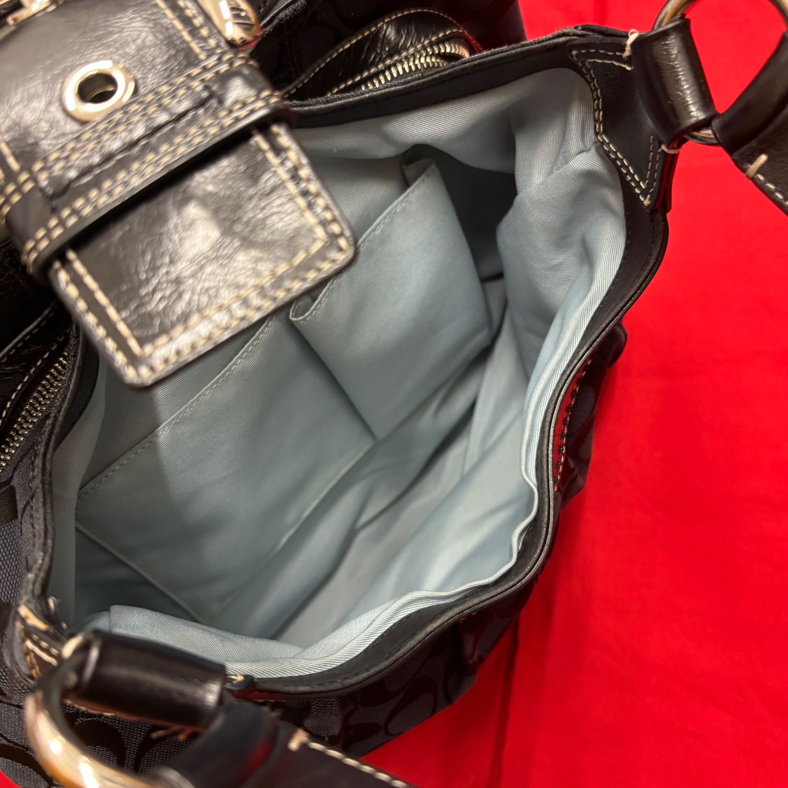 coach バッグ F15083 シグネチャー ショルダーバッグ ハンドバッグ 