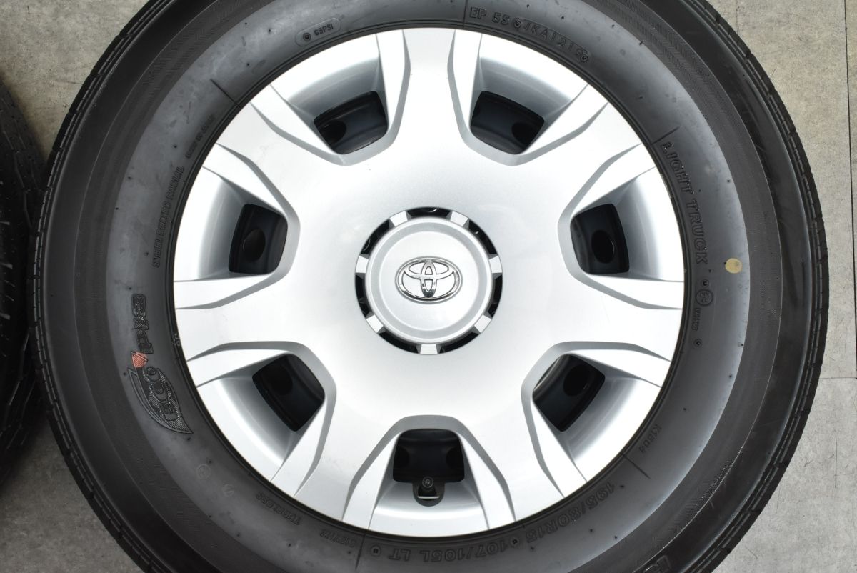 超バリ溝】トヨタ 200 ハイエース 純正 15in 6J +35 PCD139.7 