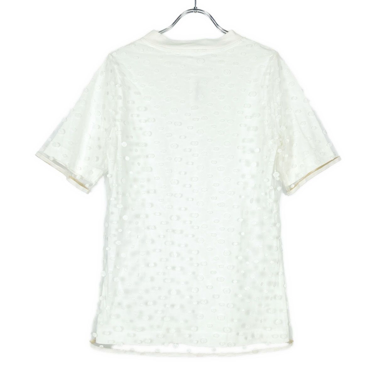 Chloe クロエ 13AW チュールドットTシャツ  ホワイト S IT9H93KRSXQK Chloe クロエ 13AW チュールドットTシャツ ホワイト S - メルカリ