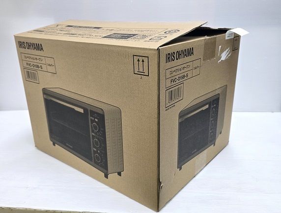 アイリスオーヤマ IRIS OHYAMA 15L コンベクションオーブン トースト4枚 FVC-D15B-S 製 シルバー ○YR-18850○