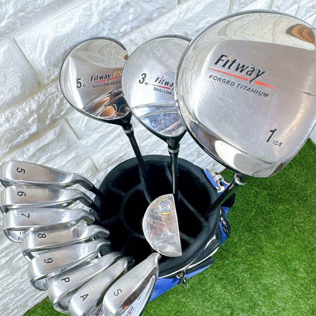 ゴルフクラブセット メンズ FITWAY 12本 初心者 フレックスR