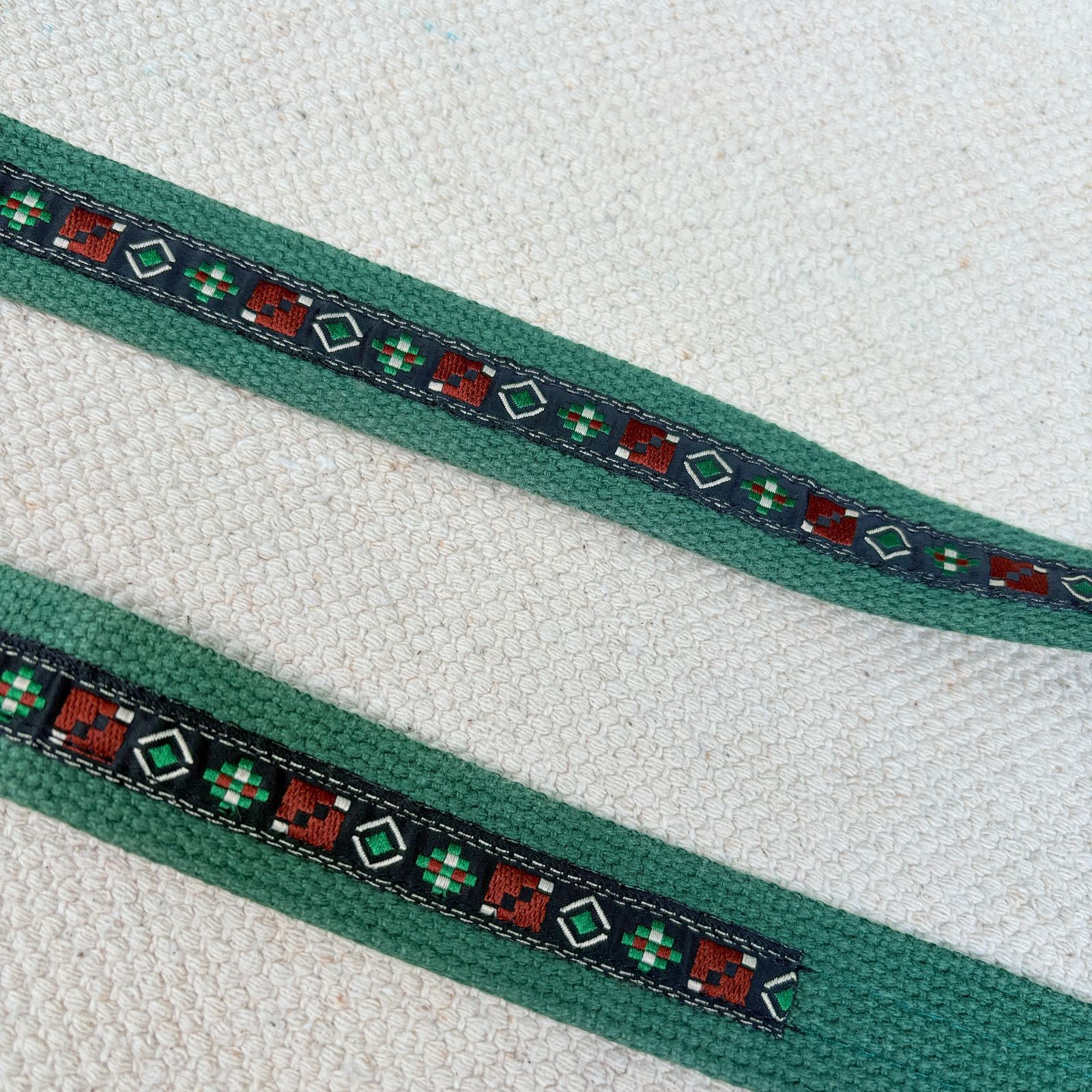 80s USA製 L.L.Bean Tyrol Tape Belt エルエルビーン 筆記体ロゴ