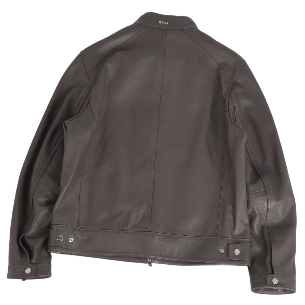 極美品 ヒューゴボス HUGO BOSS ジャケット レザージャケット シングル