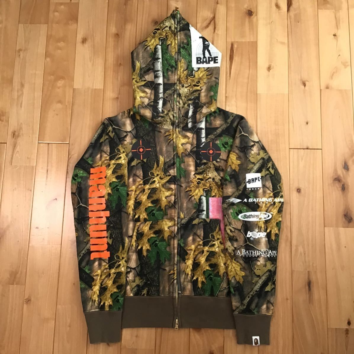 FOREST camo フルジップ パーカー Sサイズ a bathing ape BAPE full ...