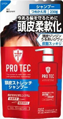 大人気商品  ＰＲＯ ＴＥＣ 頭皮ストレッチシャンプー つめかえ用 ２３０ｇ 【 ライオン 】 【 シャンプー 】ＰＲＯＴＥＣ頭皮ストレッチシャンプー替２３０Ｇ×20点セット tt 