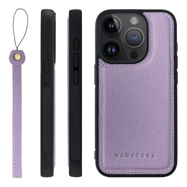 □BONAVENTURA□iPhone15Proバックカバーケースシュリンクレザー