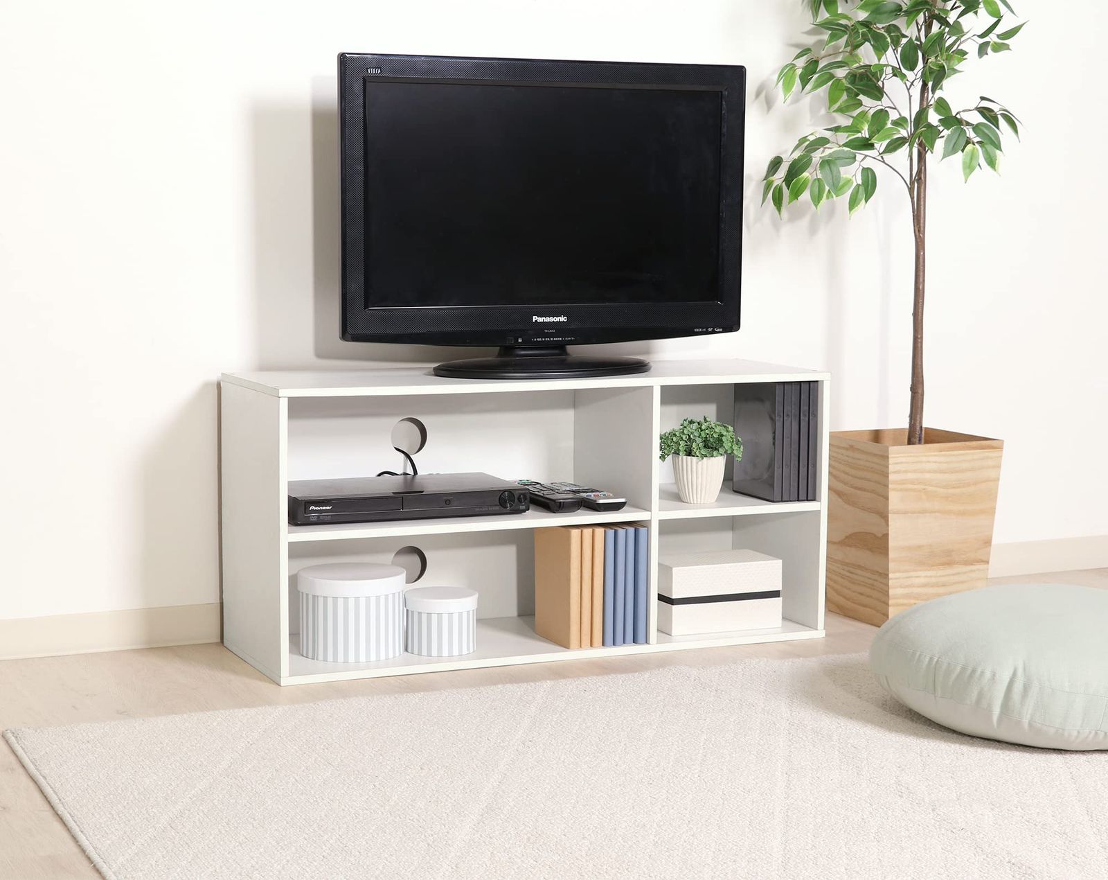 迅速発送】不二貿易(Fujiboeki) TVラック テレビ台 幅89×奥行29.5×高さ