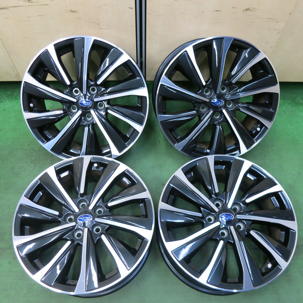 キレイ スバル レヴォーグ STI スポーツ 純正 ホイール 18インチ 18×7.5J PCD114.3|5H 5053011SYホ