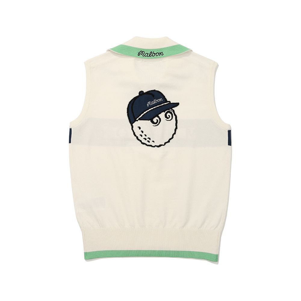 マルボン ゴルフウェア レディース ニットベスト ポロシャツ マルボン Malbon ゴルフ レディース トップス ニットベスト ポロシャツ