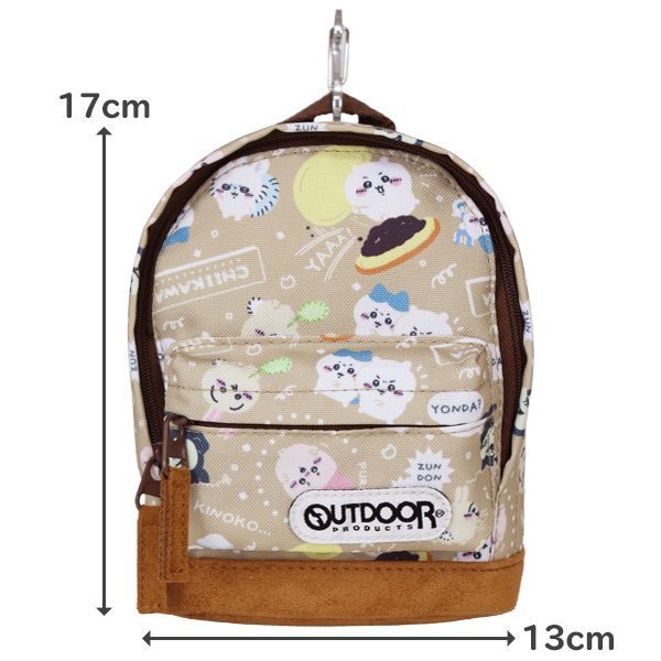 ポーチ リュック型 カラビナ付き ちいかわ OUTDOOR PRODUCTS
