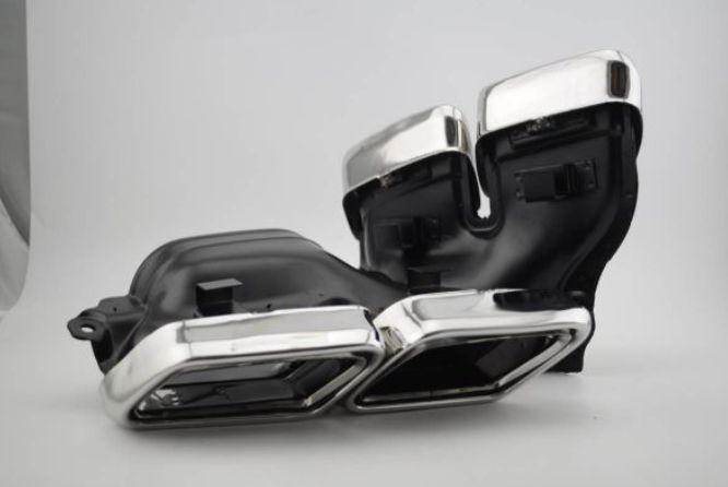 送料無料 BENZ ベンツ E63 AMGスタイル w212 | w222 | w205 | r231 | w218 | s65 | s63 | e63 ステンレス製マフラーカッター 2個セット