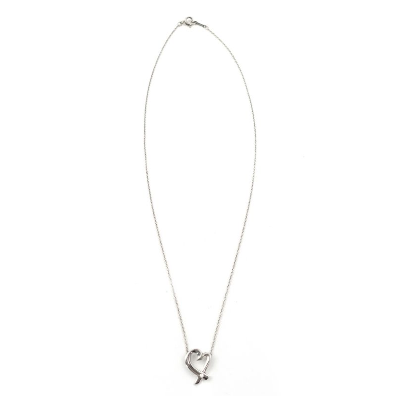 美品☆ティファニーラビングハート1Pダイヤネックレス　シルバー925 日本直送】ティファニー TIFFANY&Co. ラビングハート ネックレス