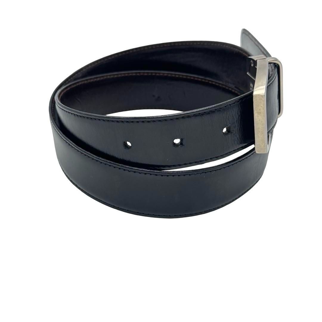 極美品　MONTBLANC モンブラン　ベルト リバーシブル　レザー　本革　黒 ブラック/ブラウン リバーシブルレザーベルト、30 mm - 高級