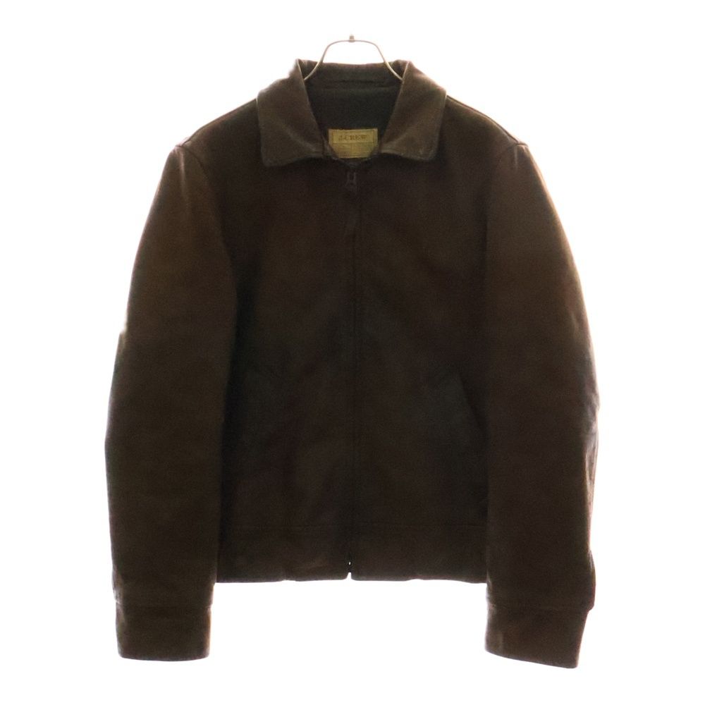 J.CREW (ジェイクルー) カウレザー ジップアップ 襟付き