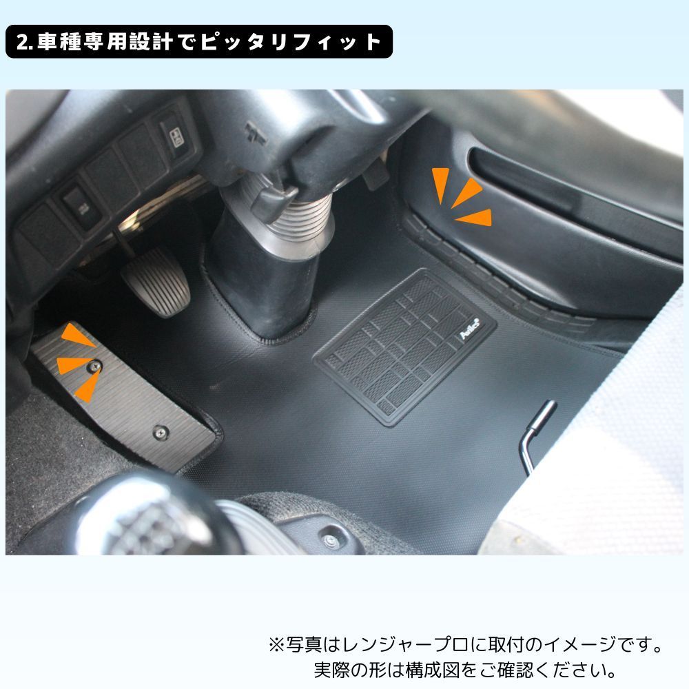 トラックマット 日野 HINO レンジャープロ 標準 ３色 運転席 H14.01～H29.3 | 日野 レンジャー&frasl;エアループ レンジャー 標準車 運転席側
