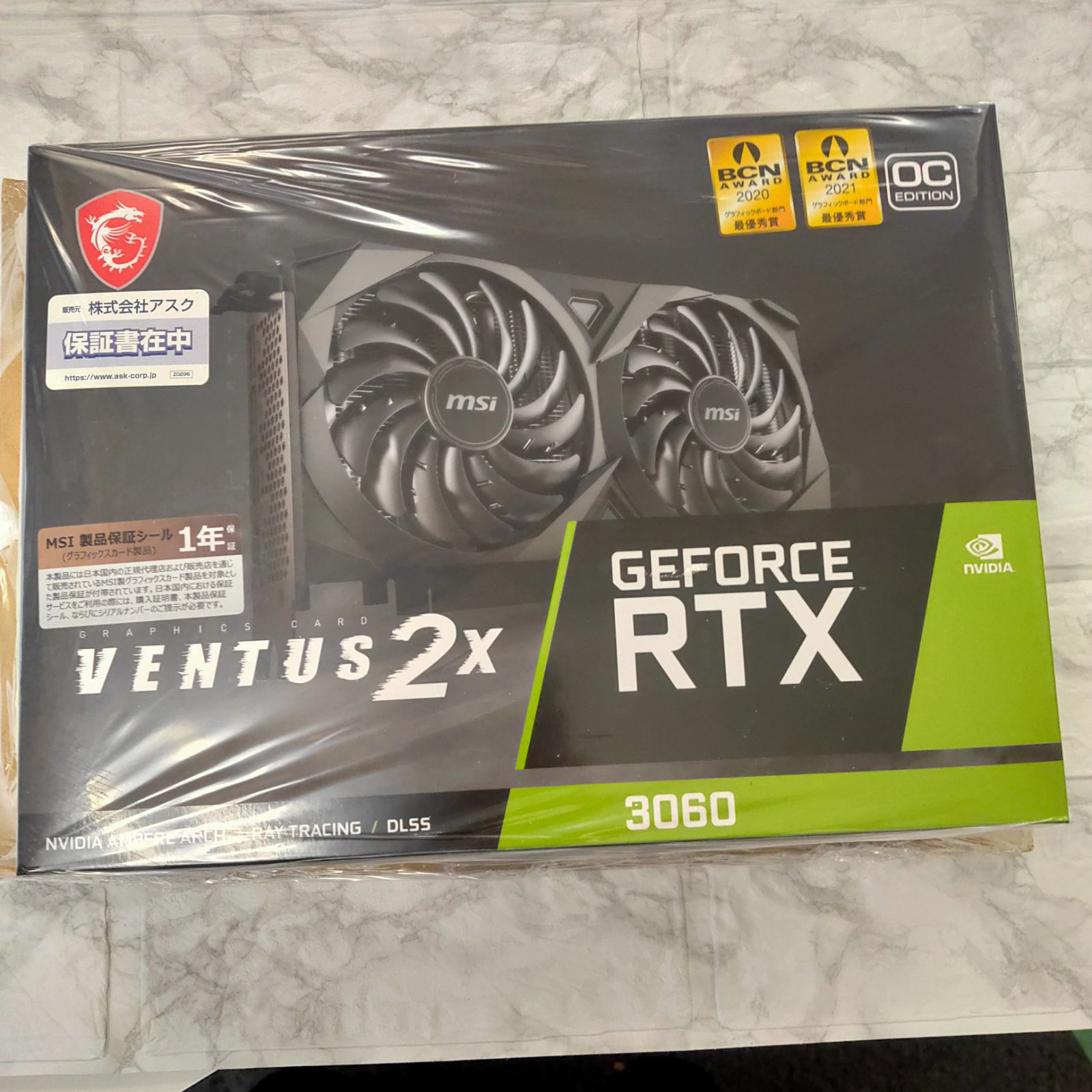 新品未開封品 MSI GeForce RTX 3060 VENTUS 2X 12G OC - メルカリ