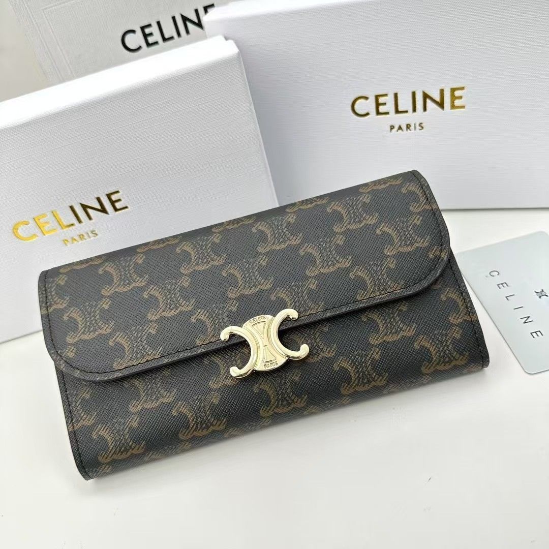 CELINE 未使用品 セリーヌ フラップ オリガミ ウォレット 折り
