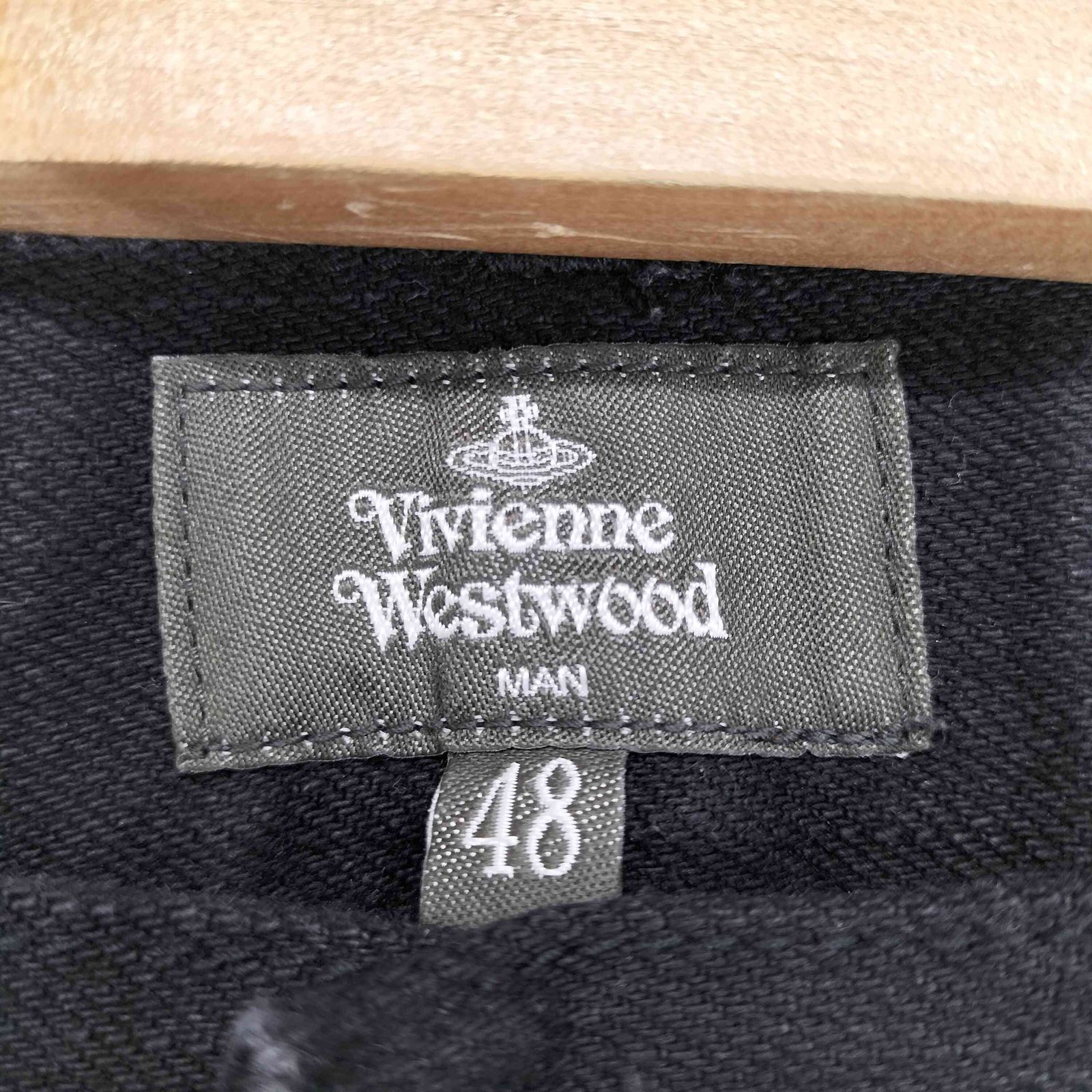 ヴィヴィアンウエストウッド マン ブラックデニム 48 Vivienne Westwood MANブラックデニムパンツ オーブ 48
