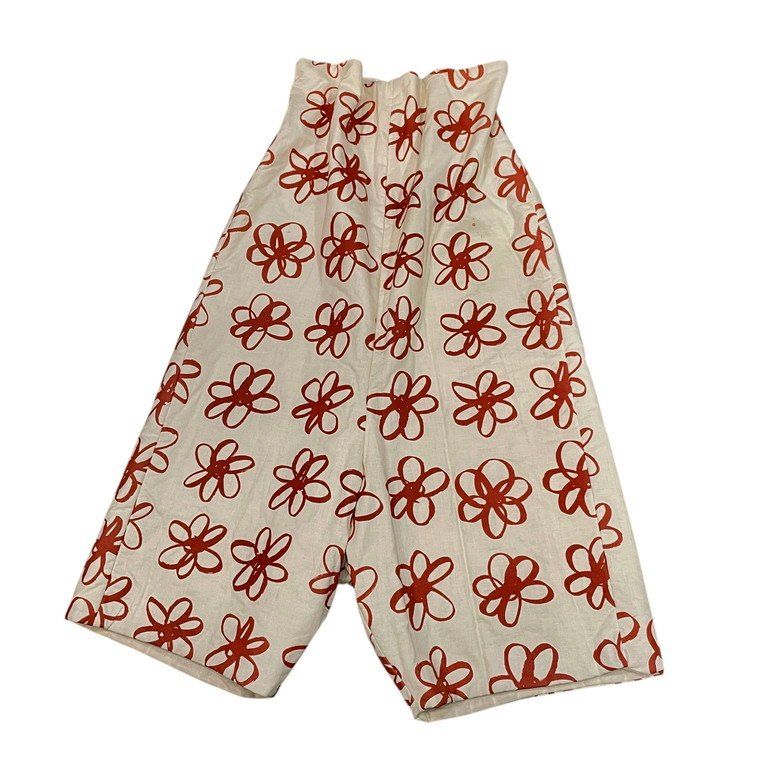 COMME des GARCONS 96AW フラワープリントスーパーサルエル中綿