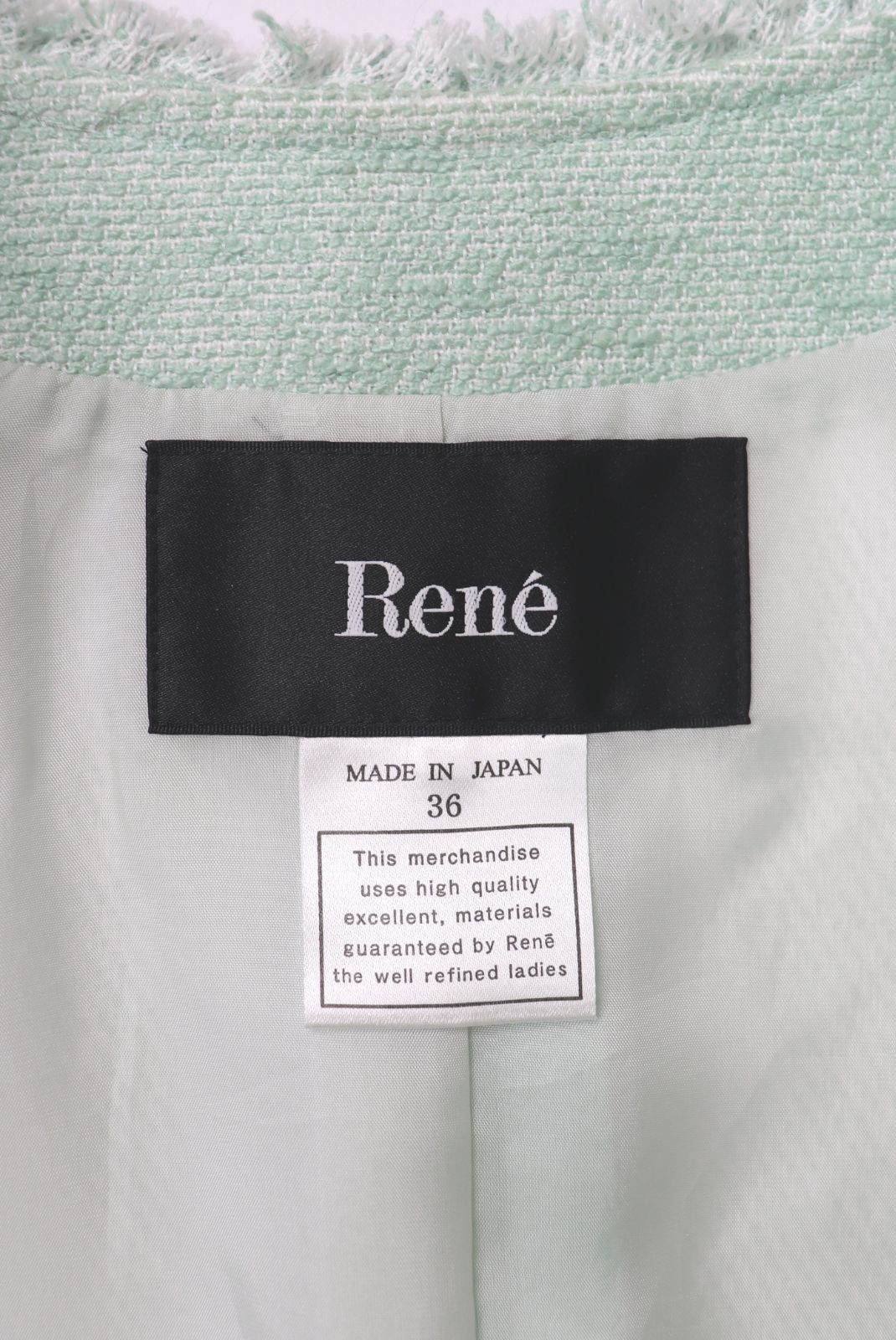 Rene フリルブレードダブルボタンジレ 5513067 2025年商品 ルネ