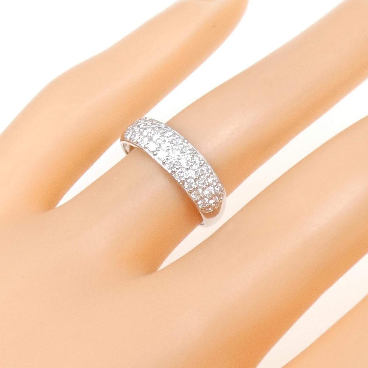 PT900 パヴェ ダイヤモンド リング 0.50CT - メルカリ 
