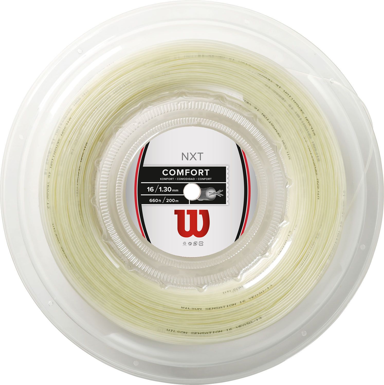 ウイルソン Wilson テニス 硬式テニス用ストリングス ガット NXT 16 REEL 200 m WRZ912700 ナチュラル