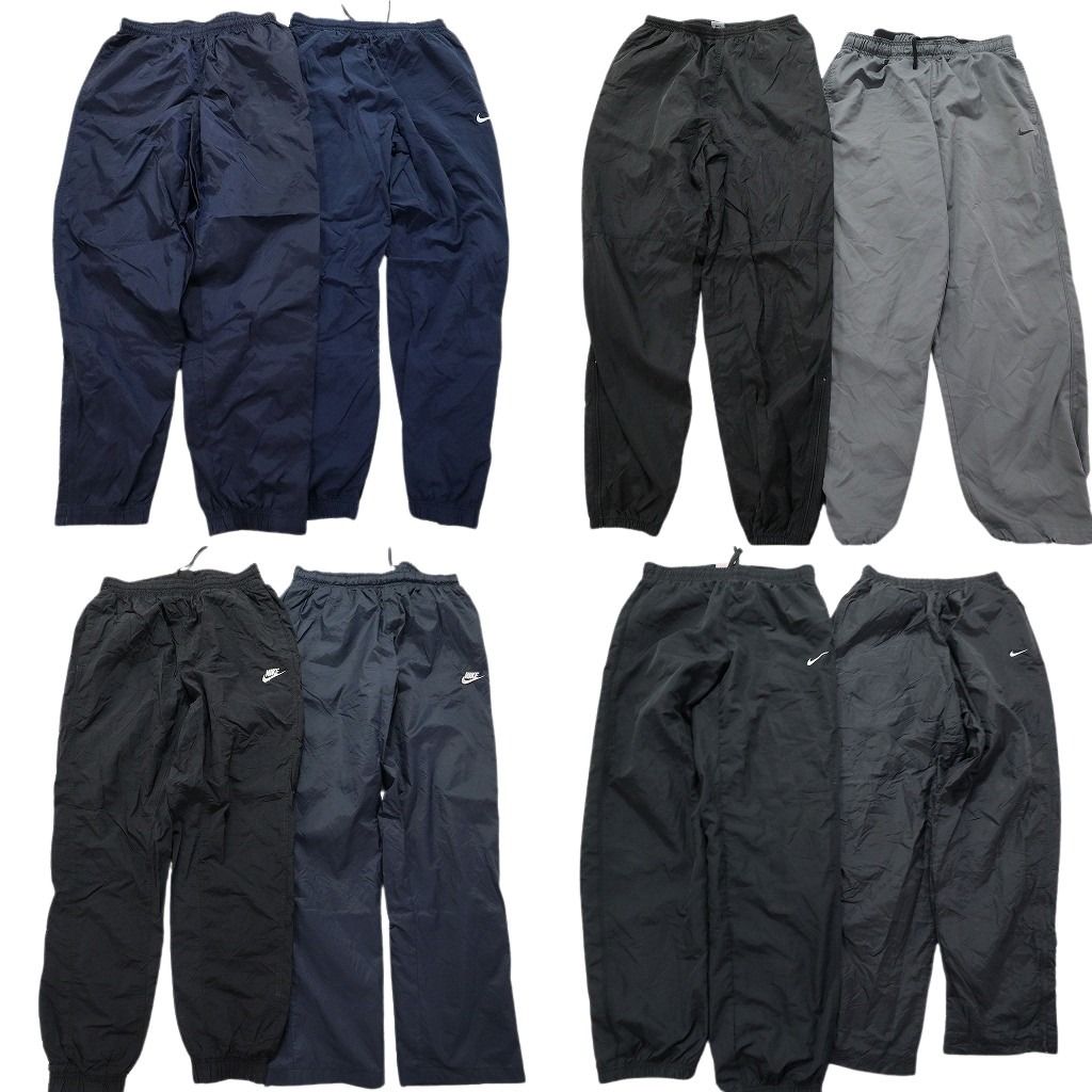古着卸 ナイキ NIKE ウインドブレーカー パンツ 8枚セット メンズ L XL スウォッシュ ナイロン素材 古着 NC0758
